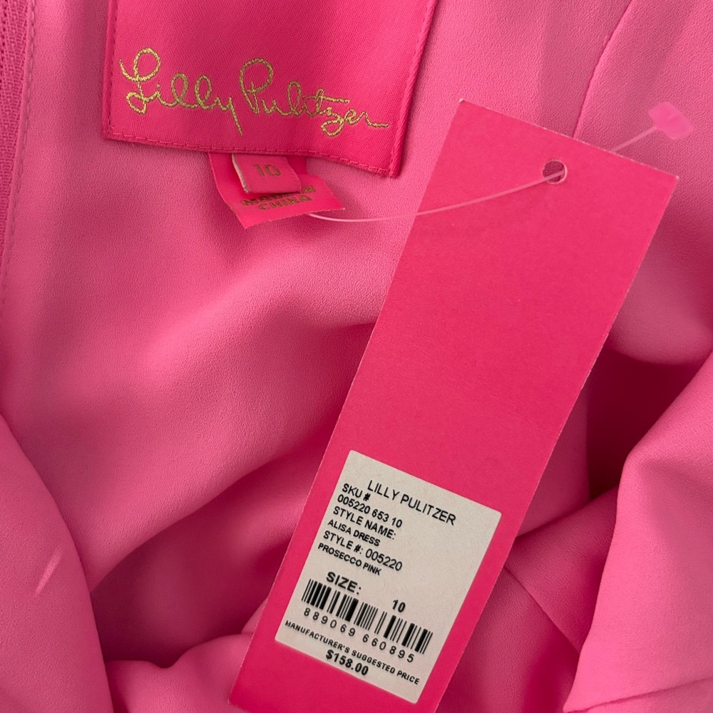 Lilly Pulitzer Alisa Dress Prosecco Pink 10 - Picture 5 of 5